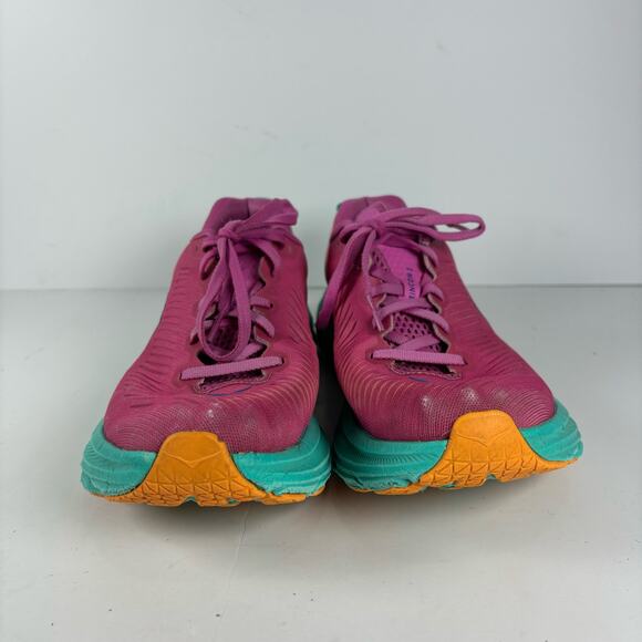 Hoka one one Rincon 3 pink athletic rave running shoes womens 8B - Picture 4 of 9